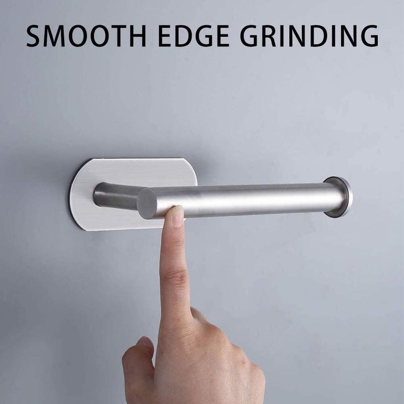 DGWHYC 3M Toilet Paper Holder no Drilling for Bathroom and Washroom, SUS304 Stainless Steel Brushed Nickel (Silver), DG-TPA22 - Image 5